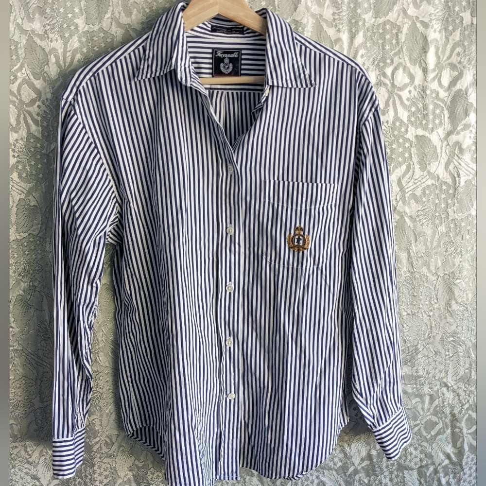 Faconnable Striped Button Down Shirt